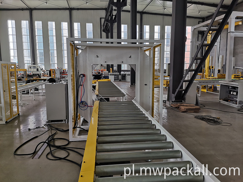 Pozioma owijarka pozioma orbitalna maszyna pakująca z rozciągliwymi drzwiami do drewna